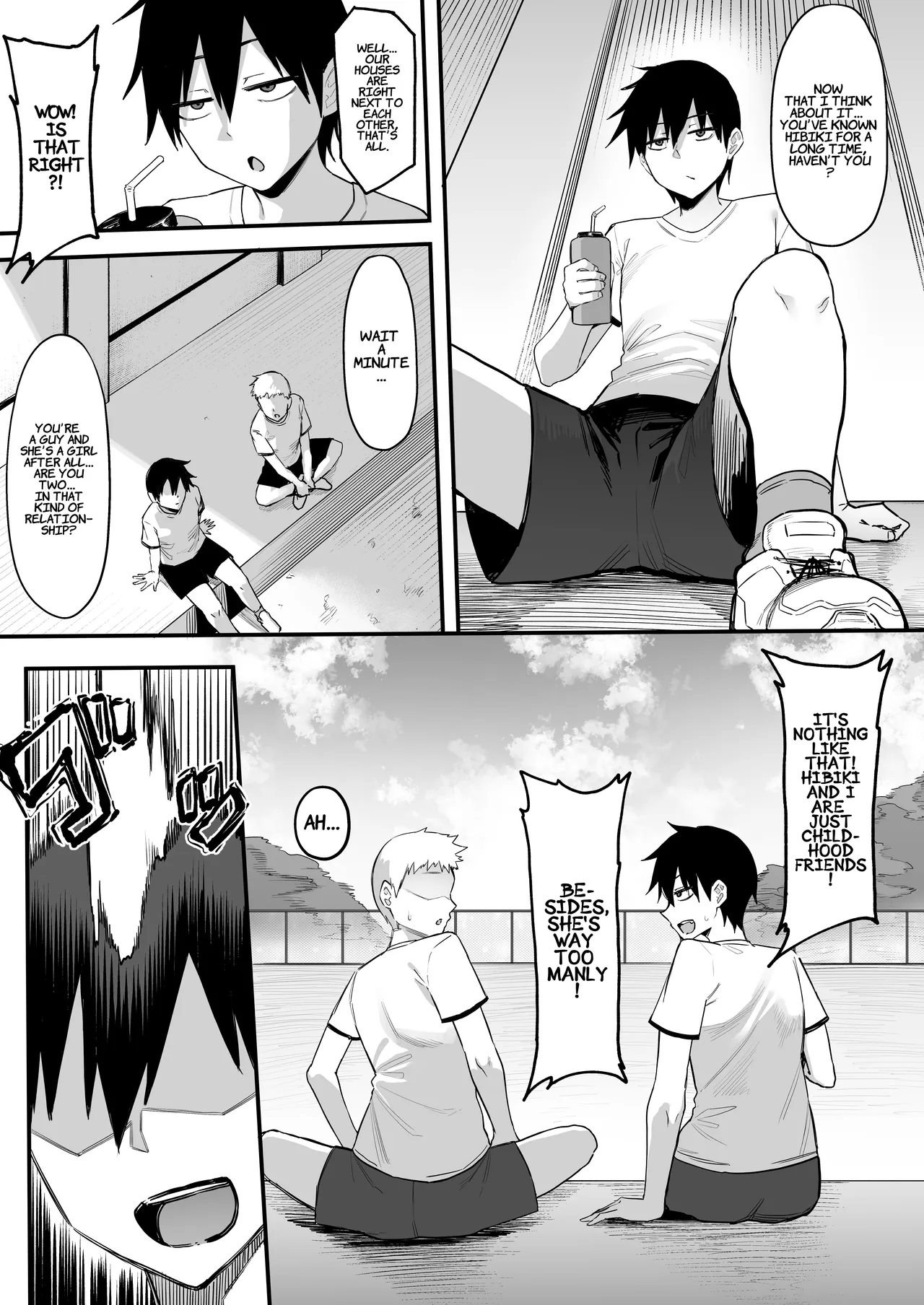 Hentai Manga Comic-The Secret Thing My Tomboyish Childhood Friend From The Track Team Does That She Can't Tell Anyone About.-Read-4